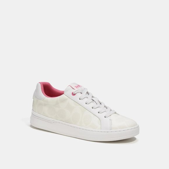 Coach Clip Low Top Sneaker In Signature Canvas - Picture 1 of 6